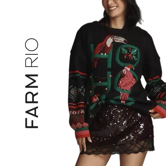 FARM Rio Hohoho Knit Sweater - Picture 1 of 16